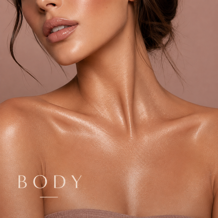 A Doravysa body care close-up with smooth, delicate skin and soft natural lighting.