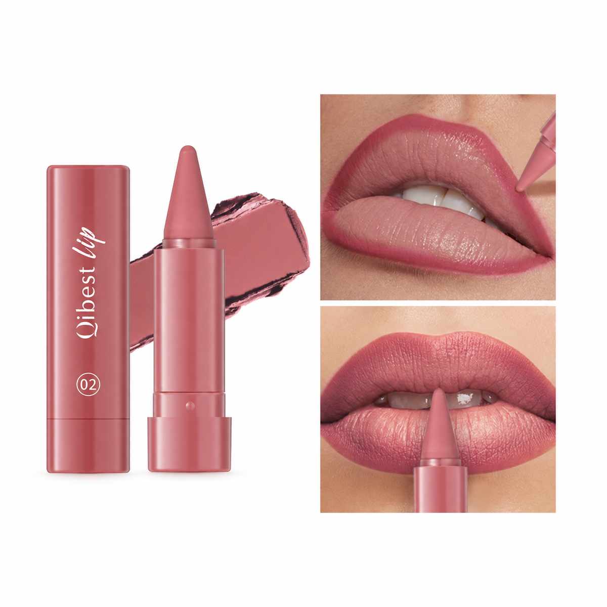 Matte Lip Liner – Retractable Lip Pencil